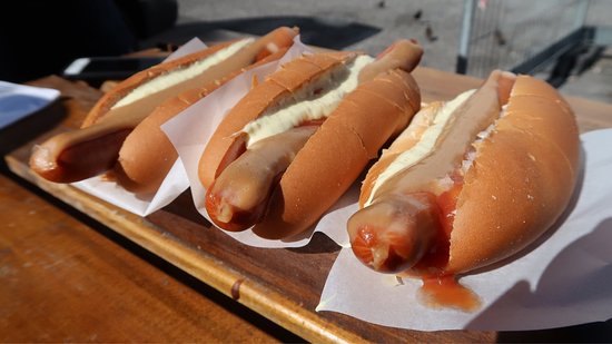 Hot dogs comidas callejeras 